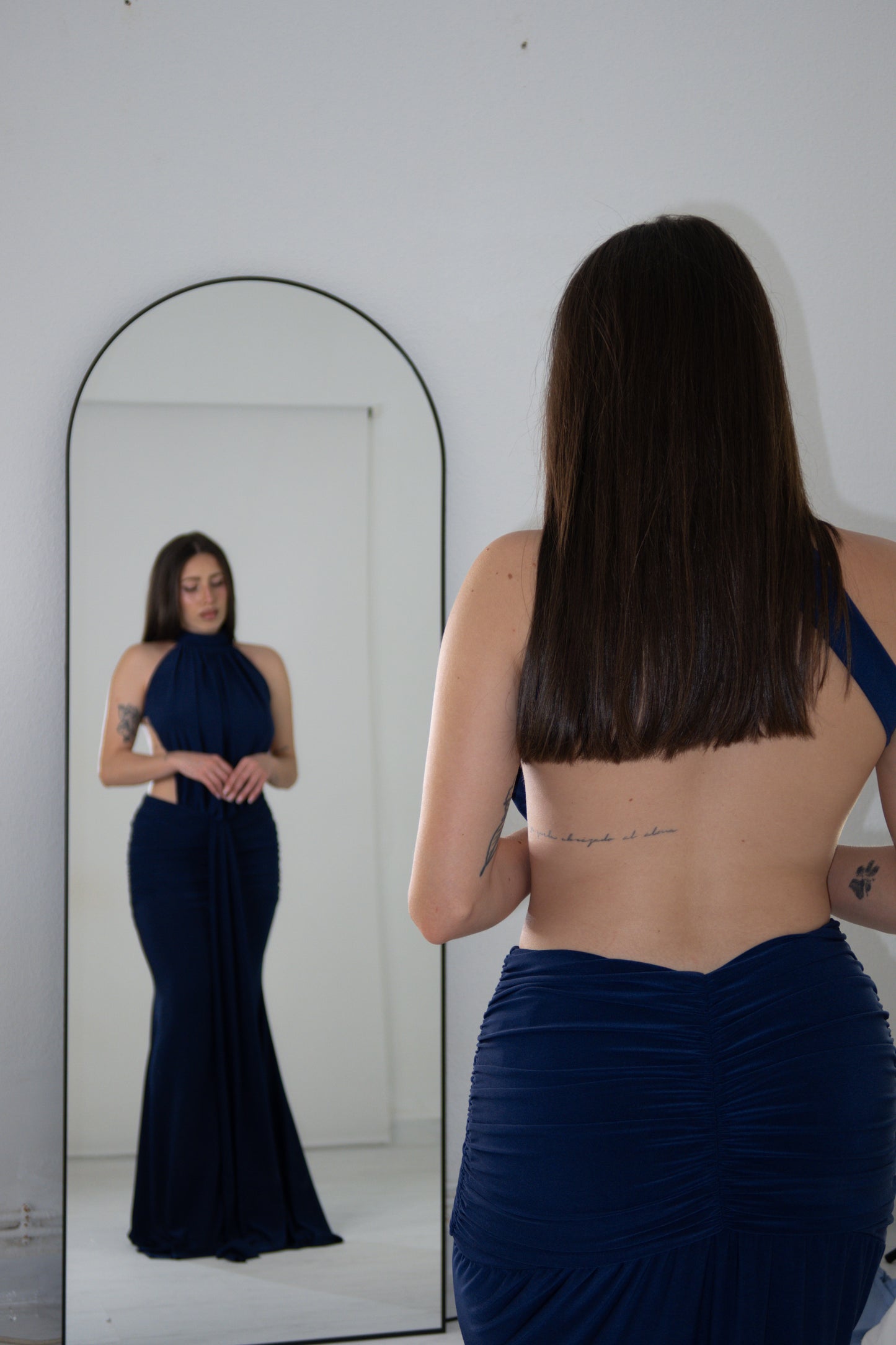 Vestido Gía Azul Marino