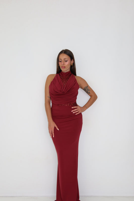 Vestido Keyla Burdeos