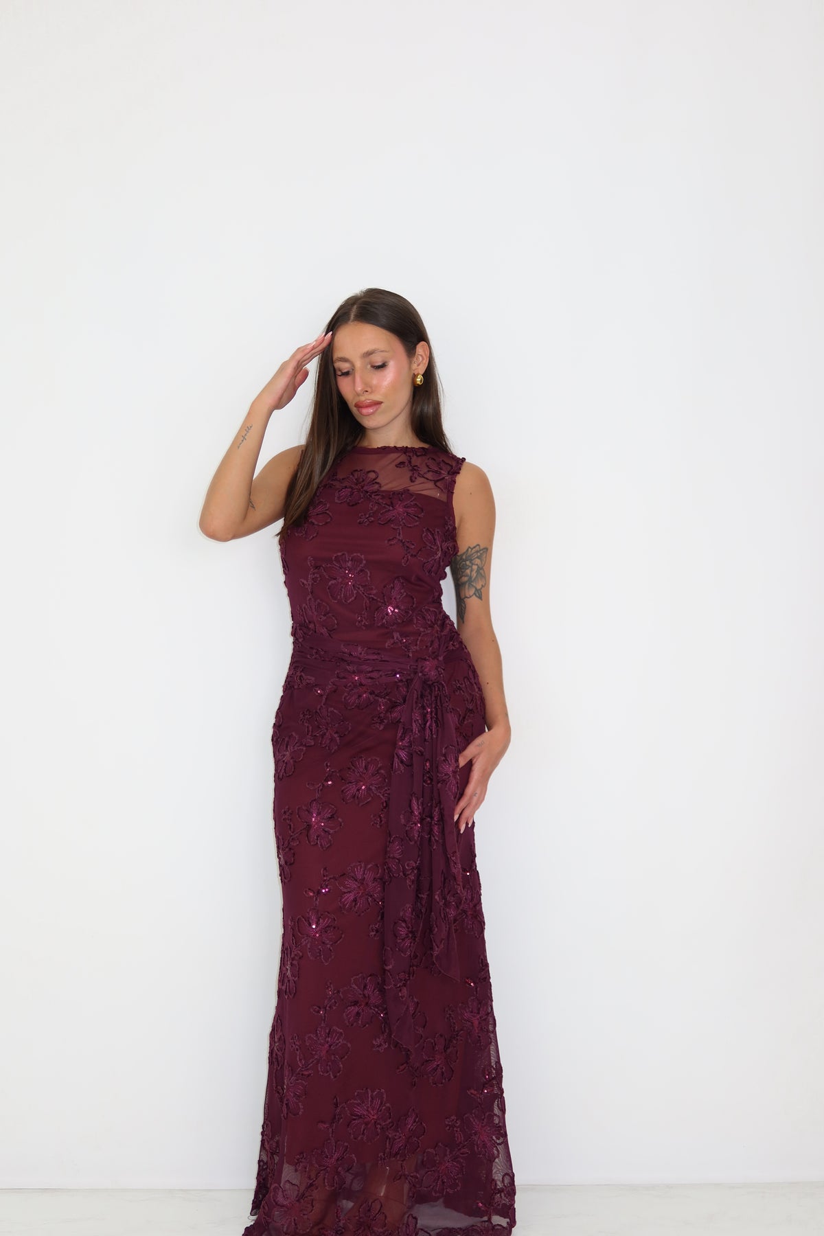 Vestido Kenza Ciruela