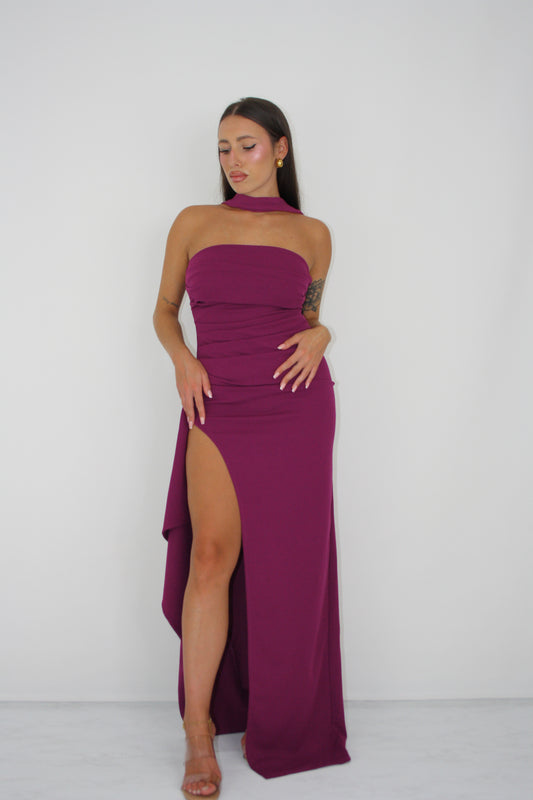 Vestido Rina Cereza
