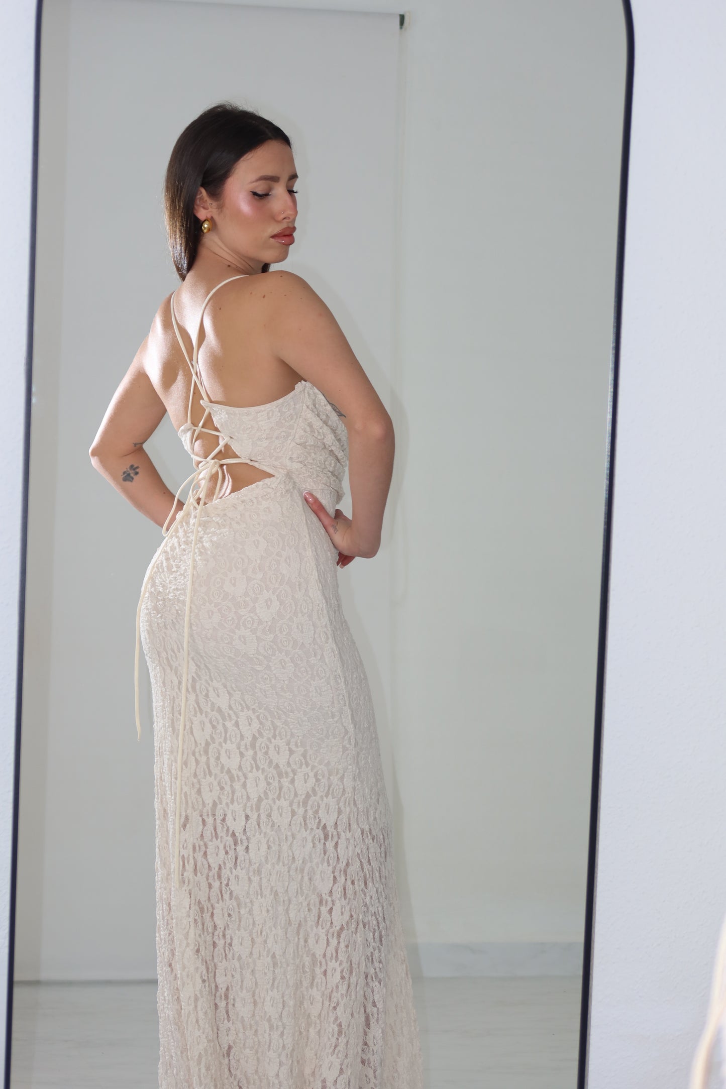 Vestido cru de Deli