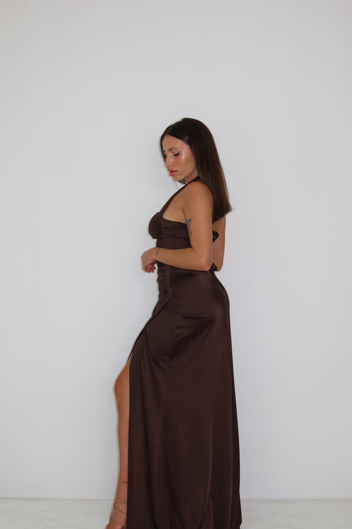 Vestido Miraal Marrón