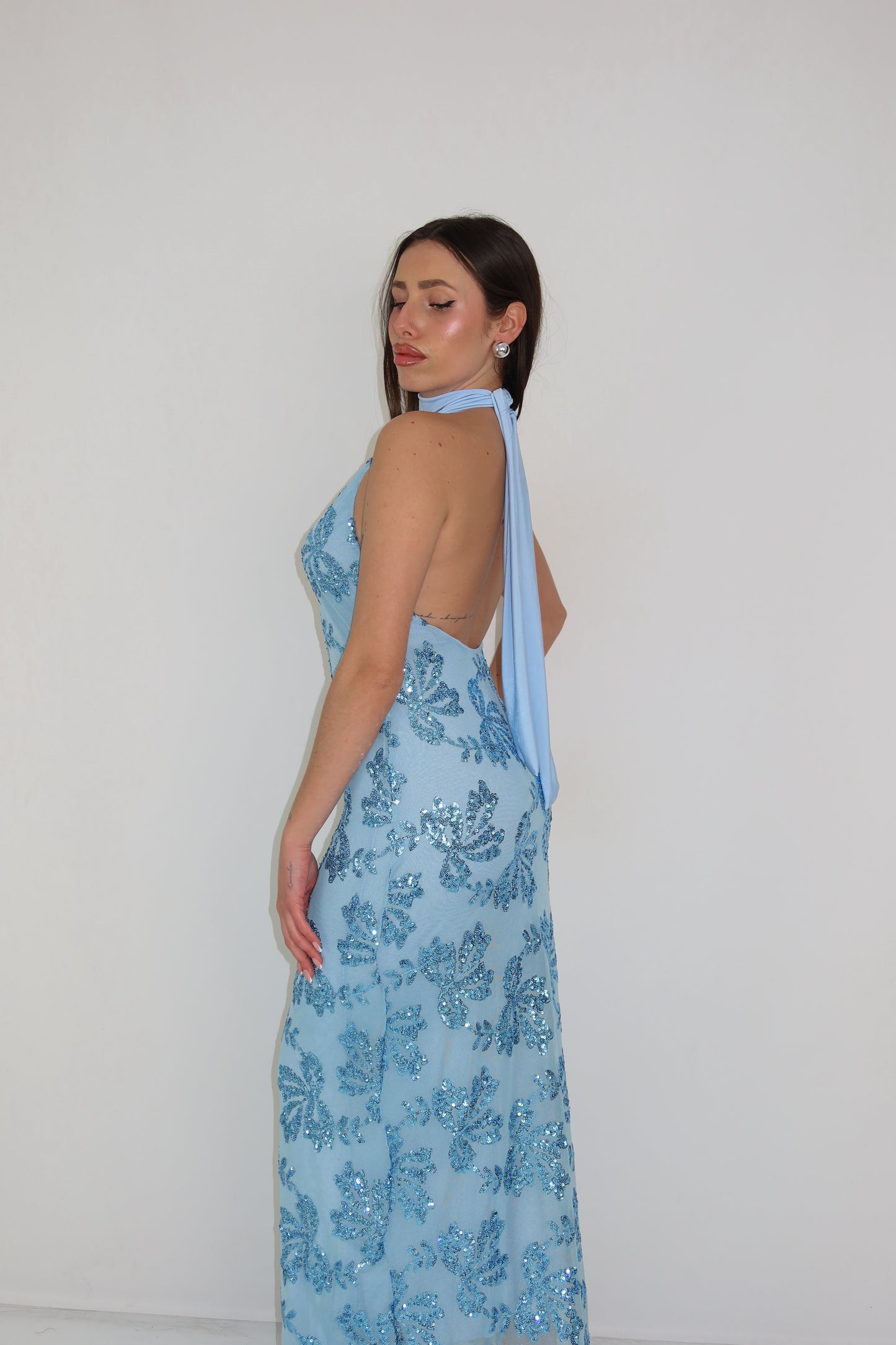 Vestido Indie Azul Celeste