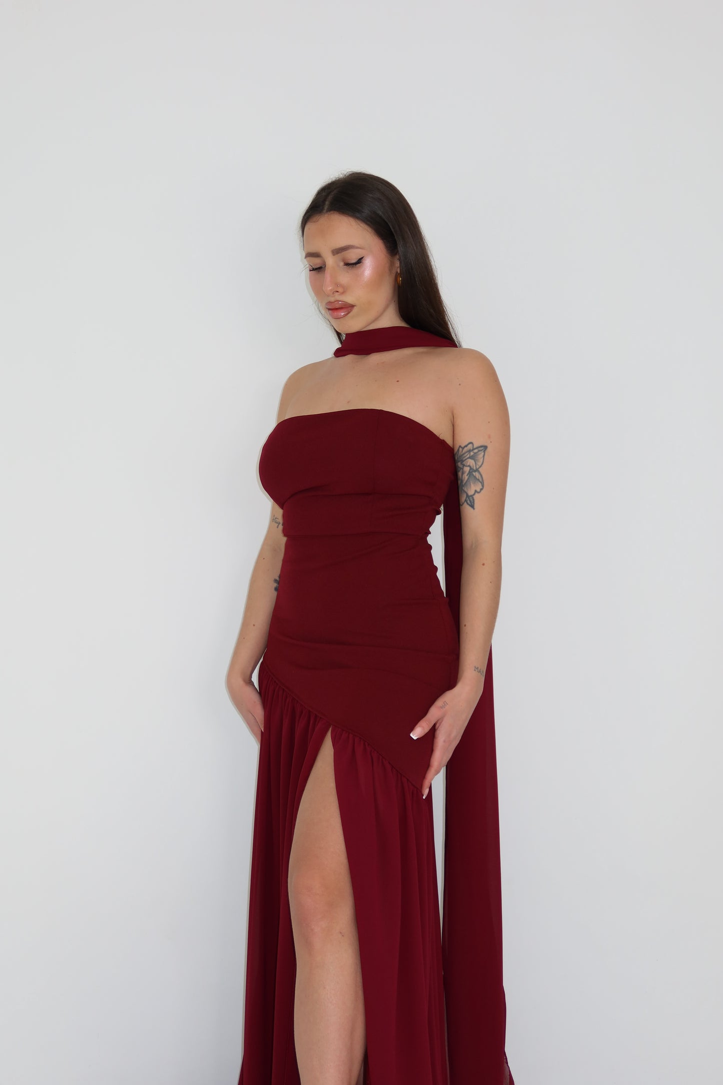 Vestido Chia Wine