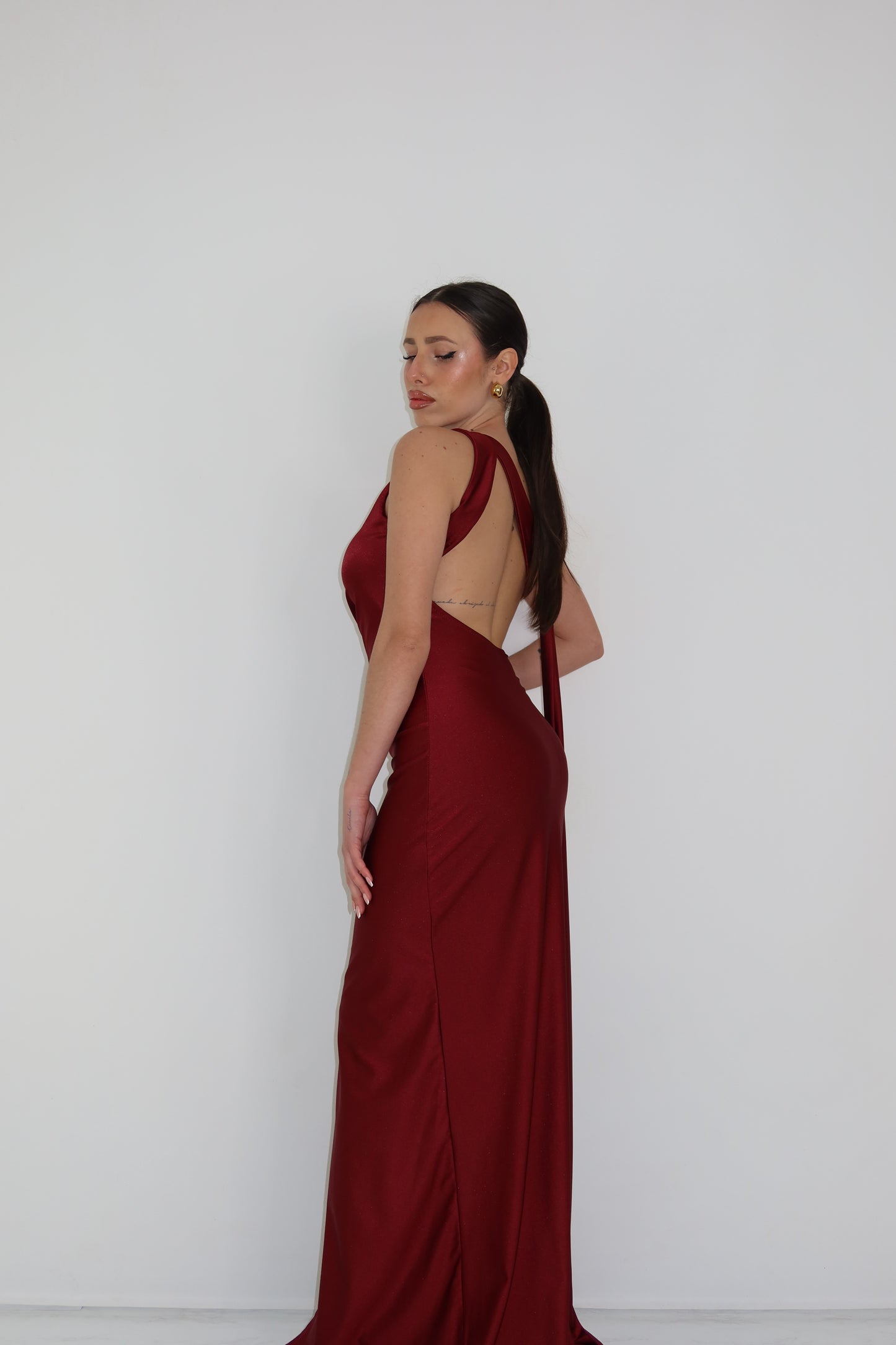 Vestido Maisah Granate