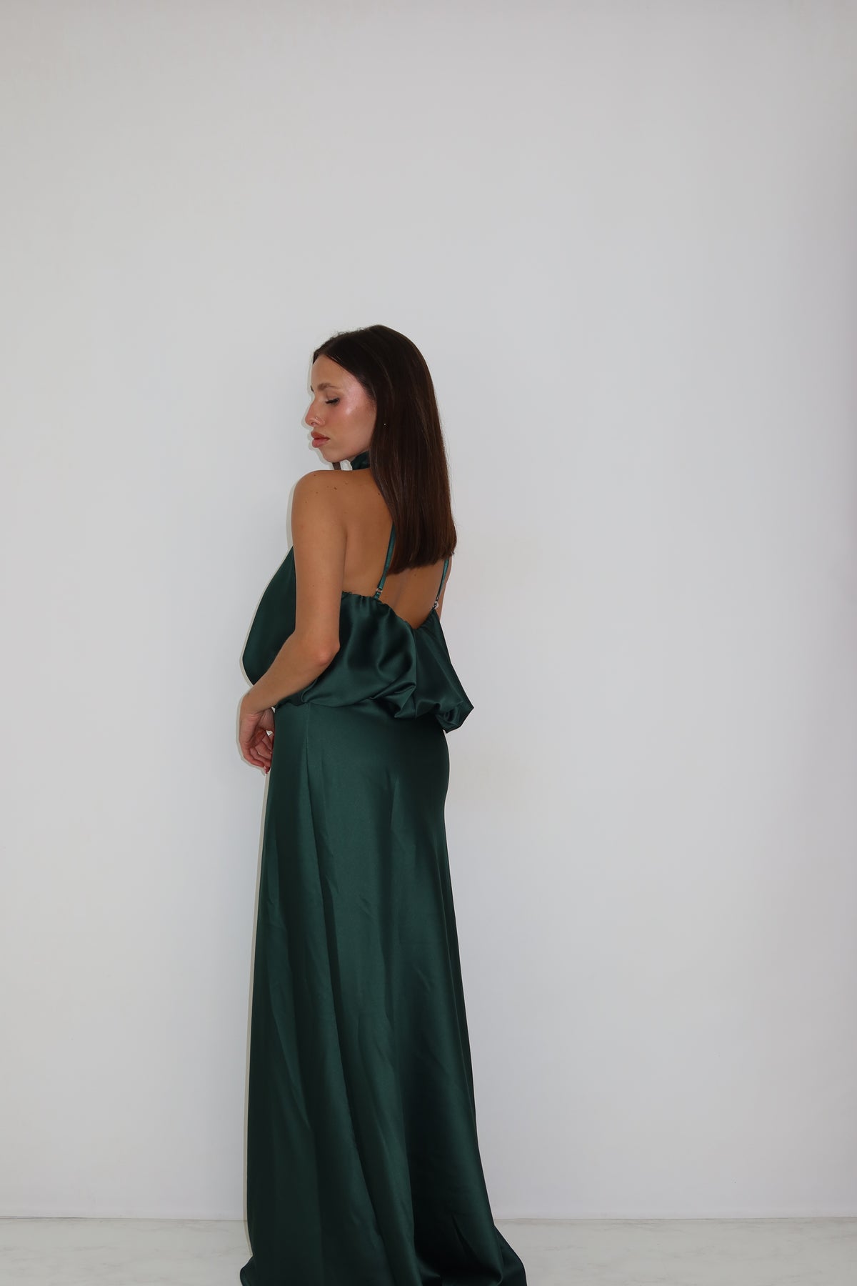 Vestido Galatea Verde Botella