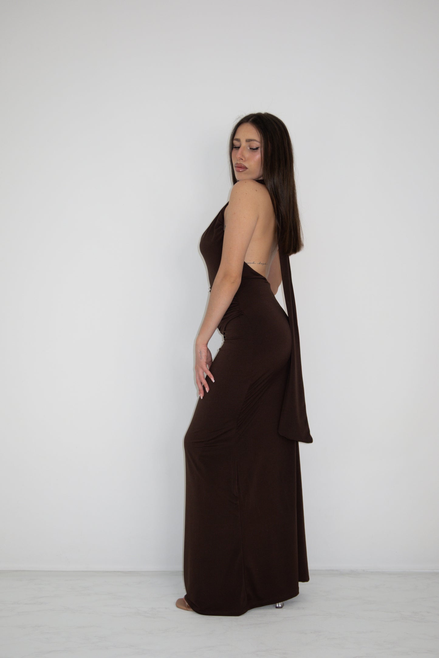 Vestido Alaia Marrón