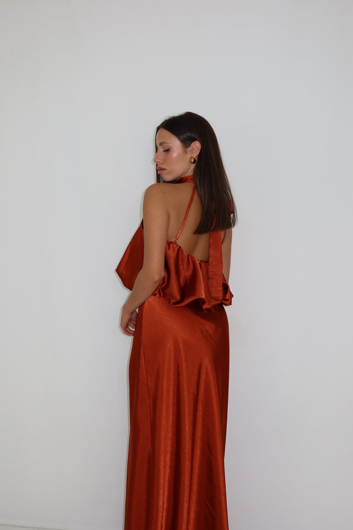 Vestido Galatea Teja