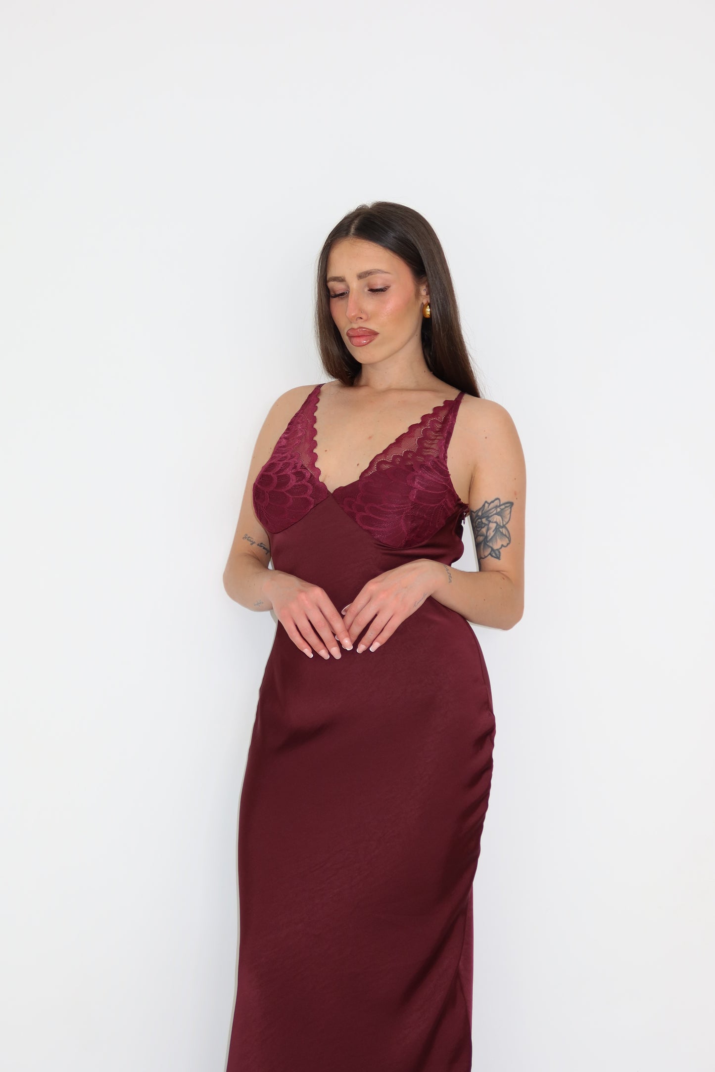 Vestido Maelia Granate