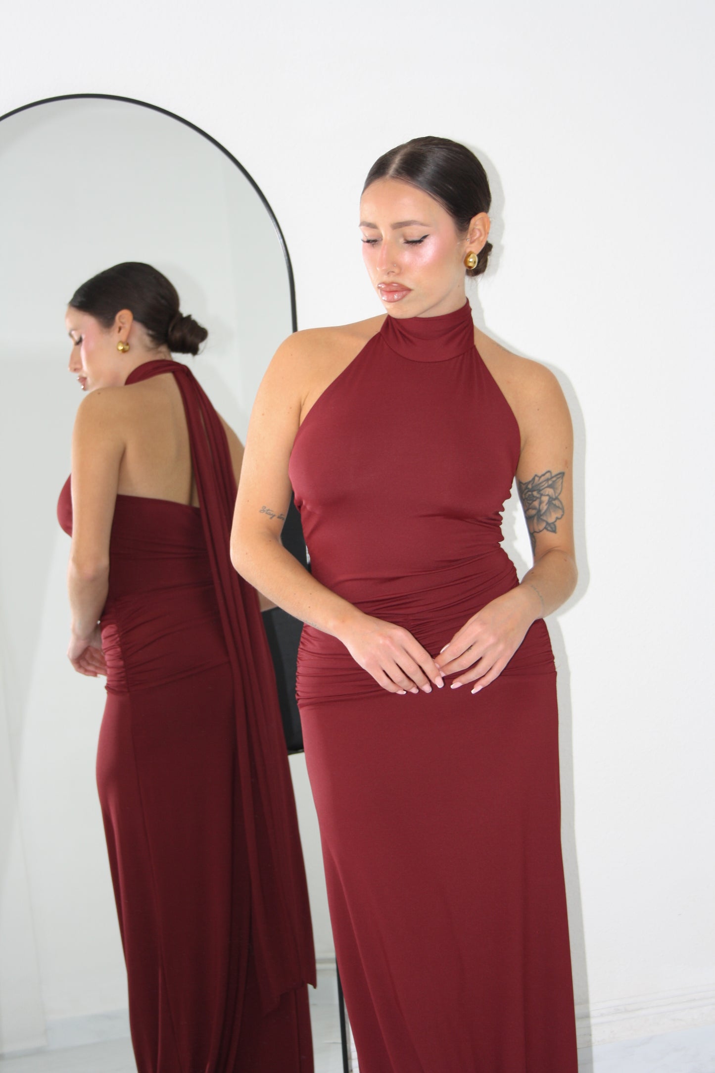 Vestido Elvira Burdeos