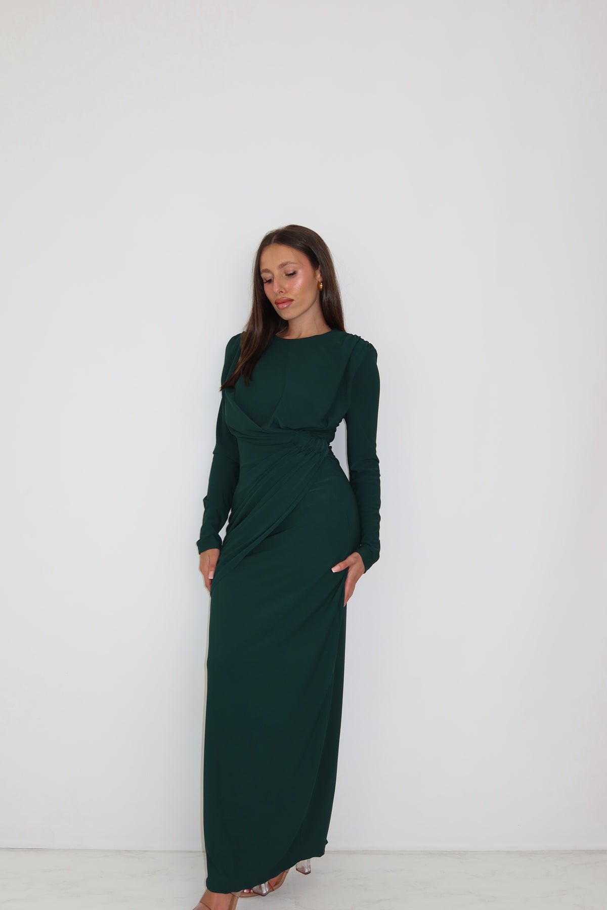 Vestido Vilma Verde Botella