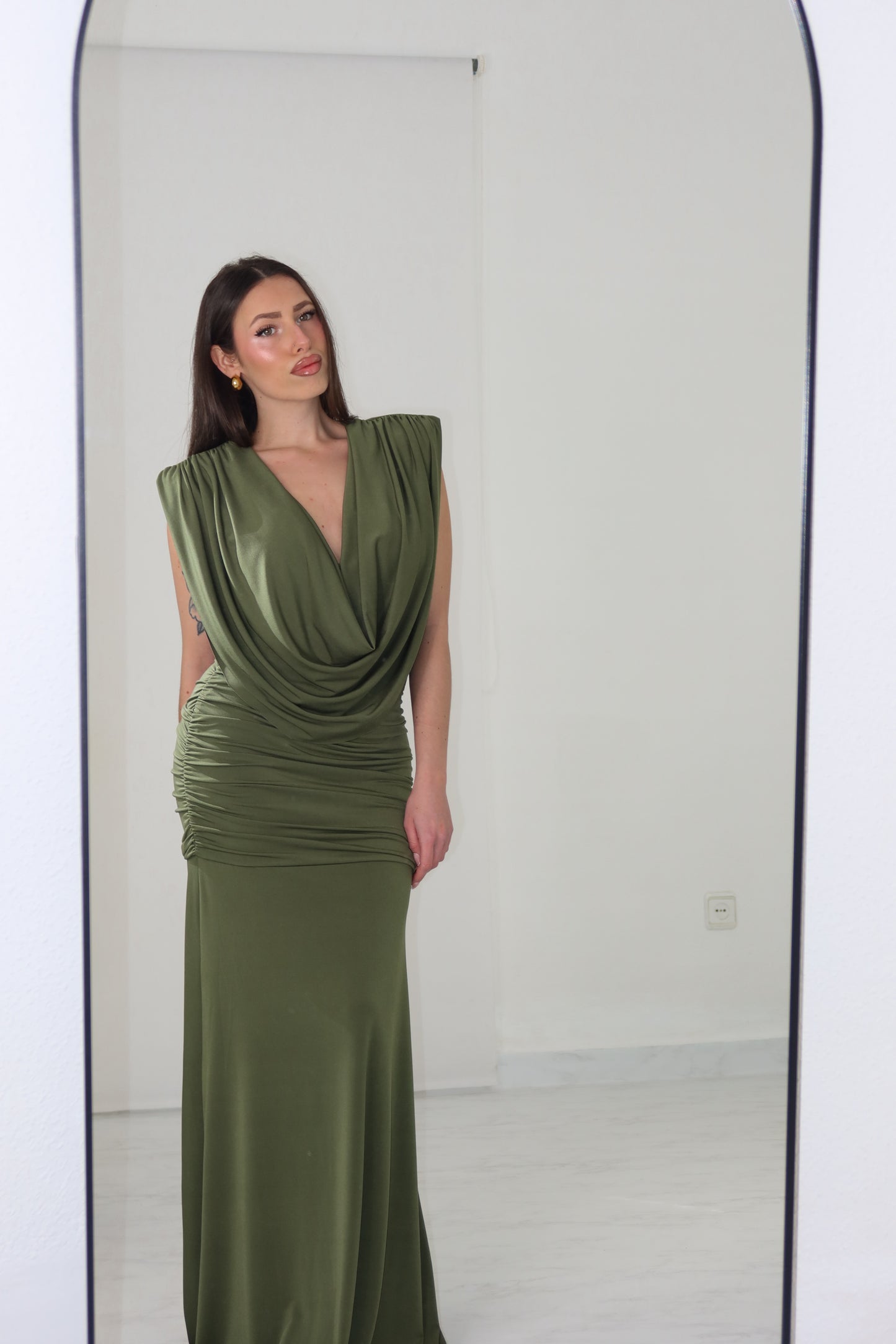 Vestido Victoria Verde Kaki
