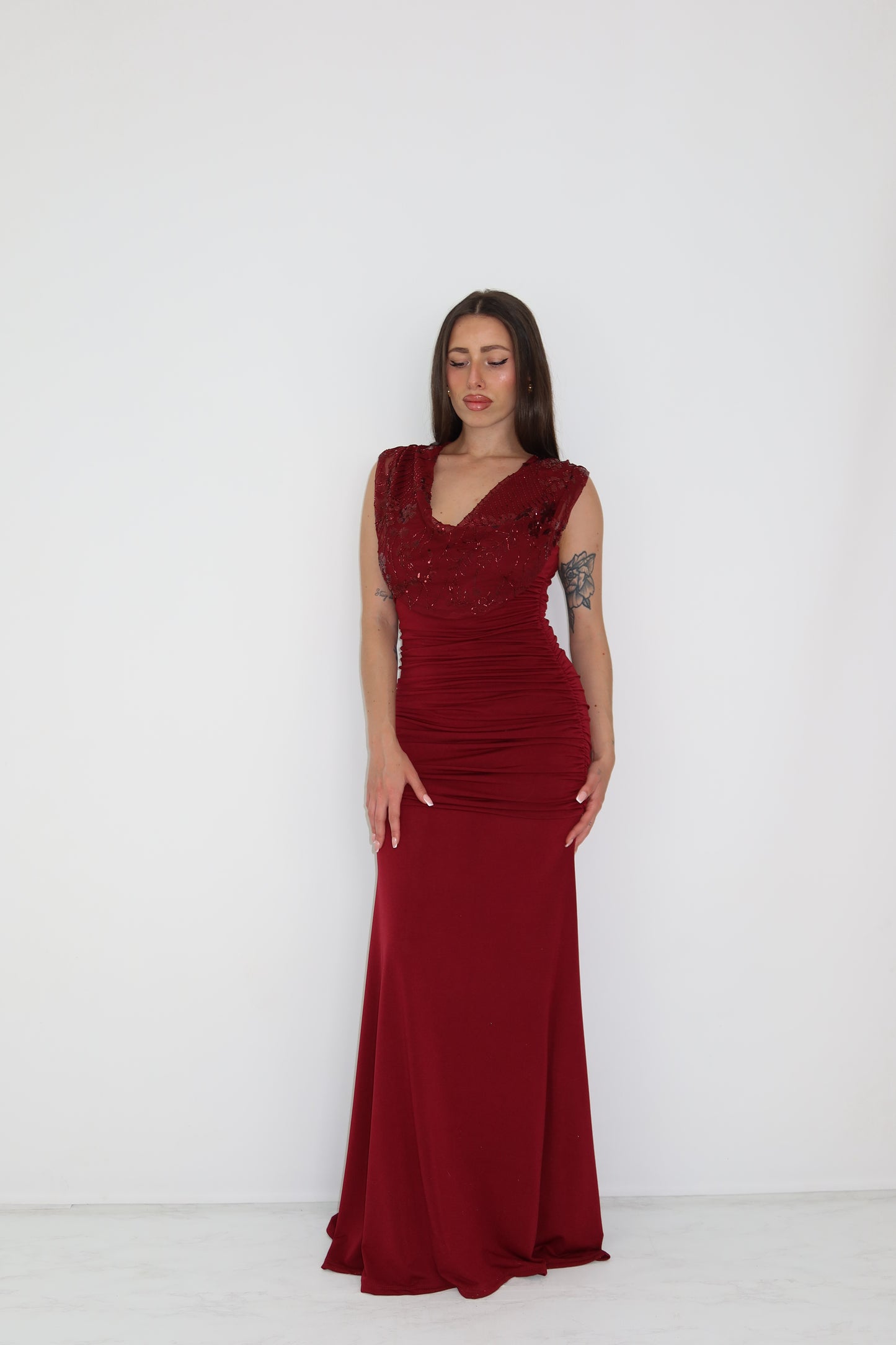 Vestido Iria Granate