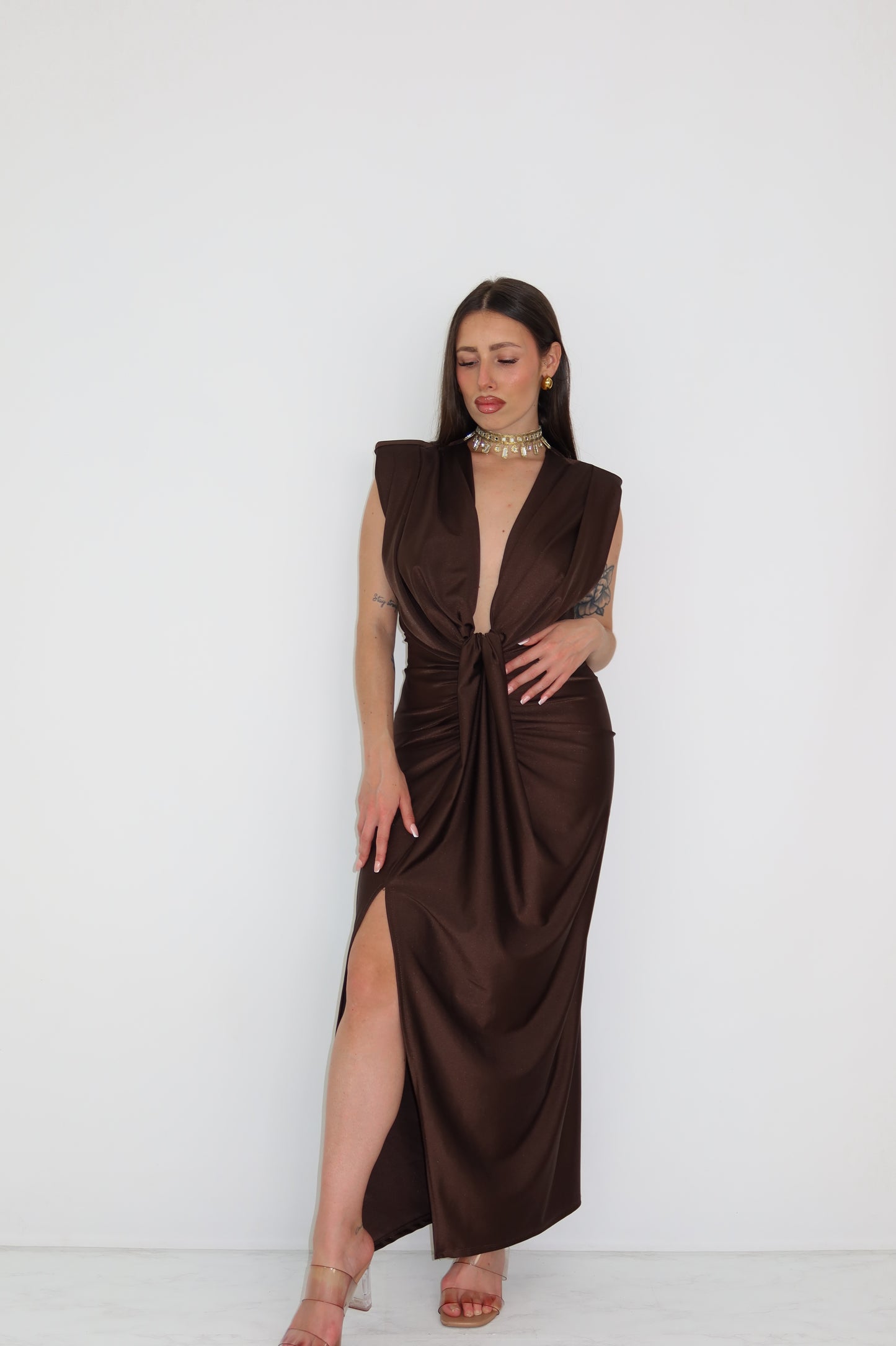 Vestido Gaia Marrón