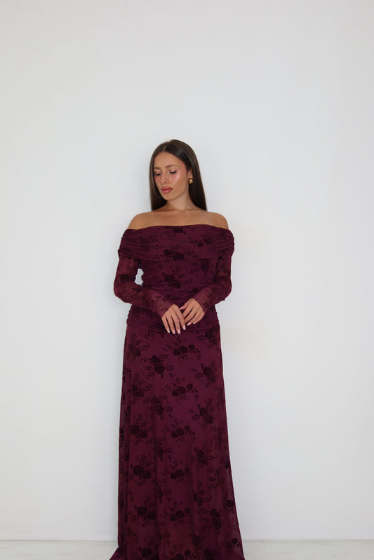 Vestido Odelia Burdeos
