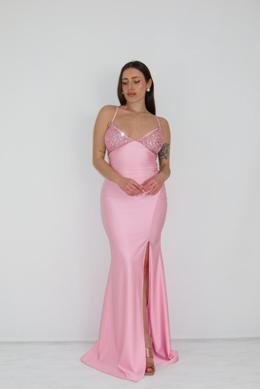 Vestido Kalha Rosa