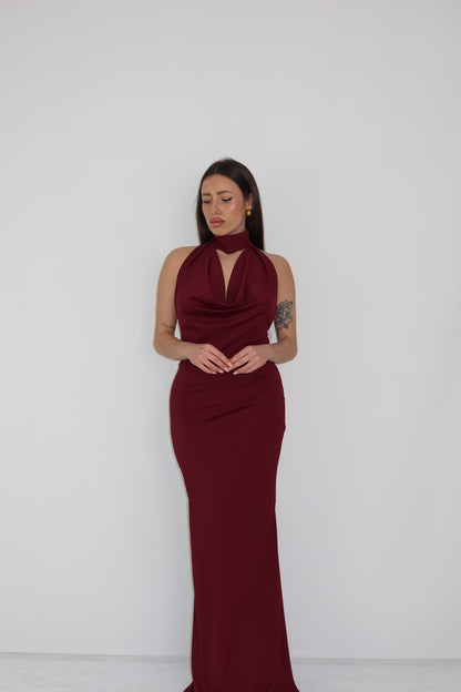 Vestido Thila Borgonha