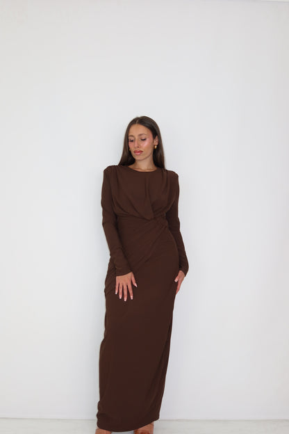 Vestido Vilma Marrón