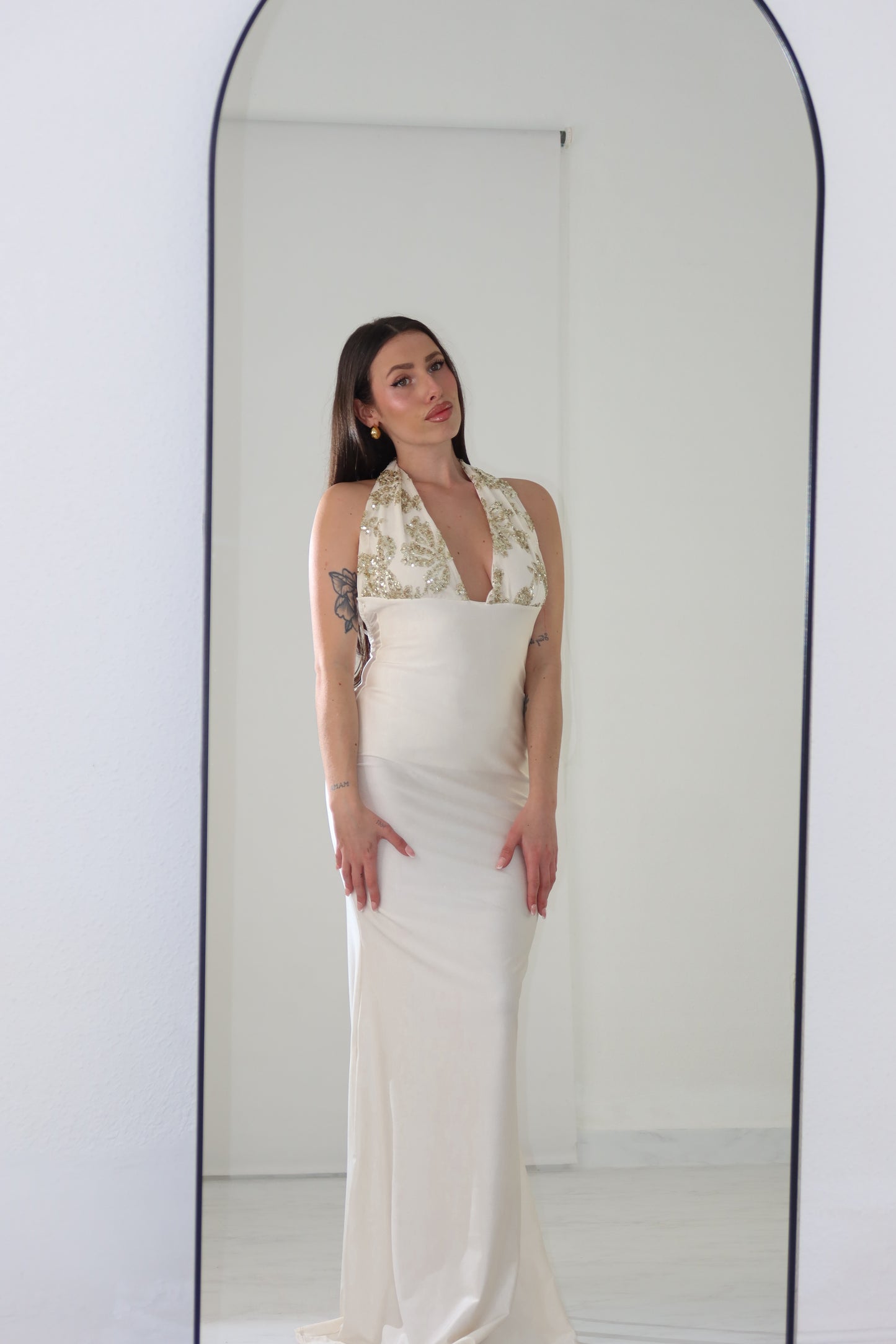 Vestido Promesa Blanco Roto