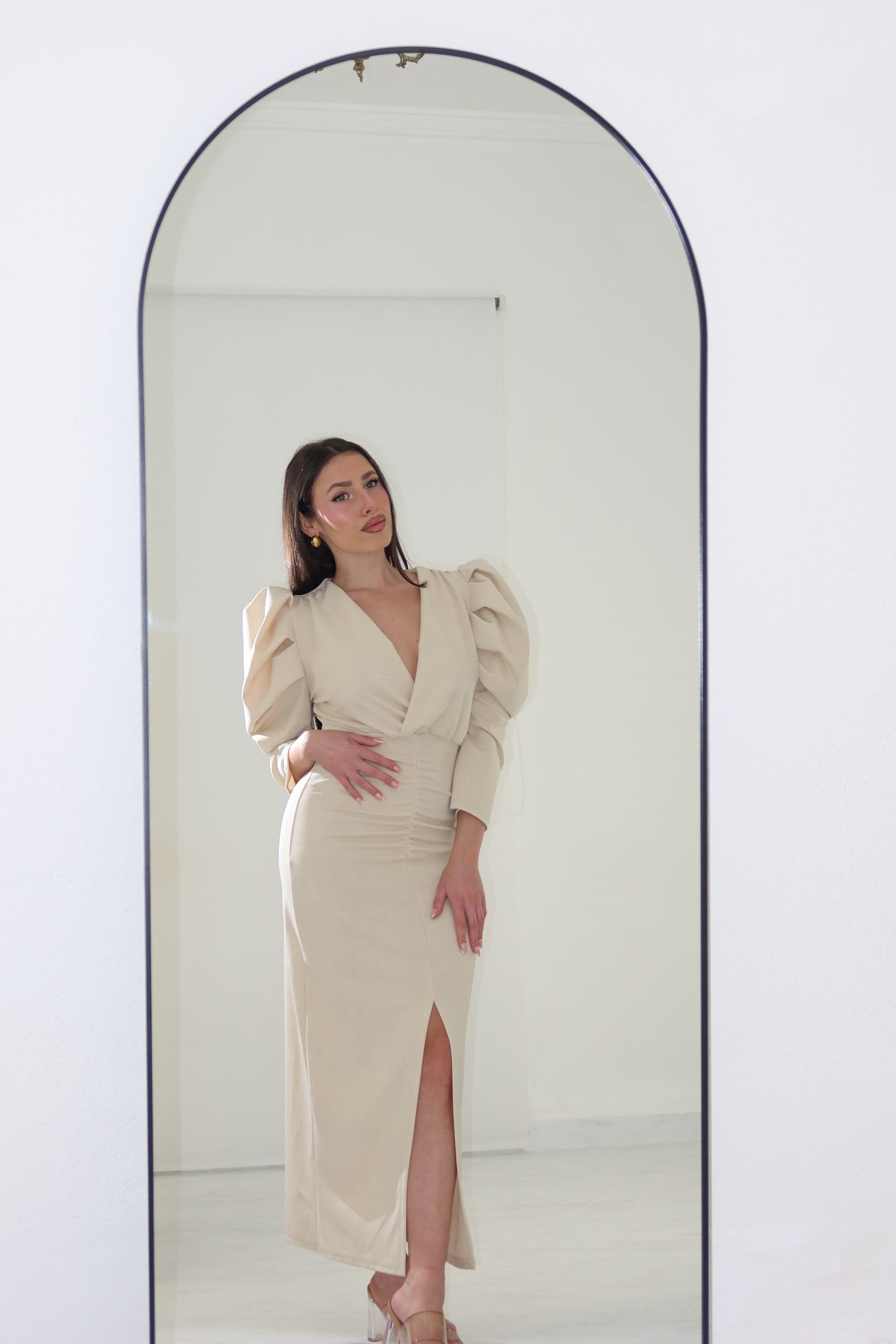 Vestido Martina Beige