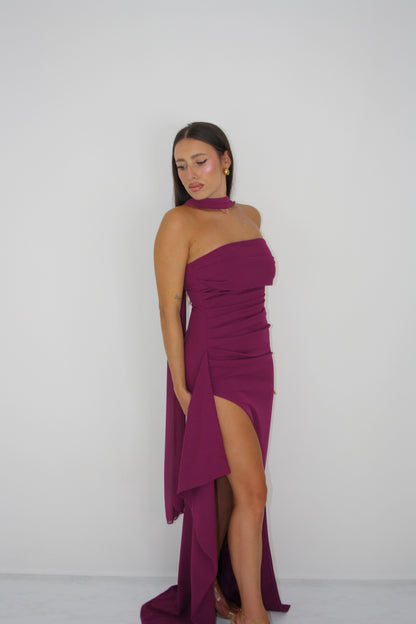 Vestido Rina Cereza