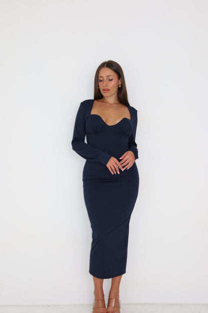Vestido Velia Azul Marino