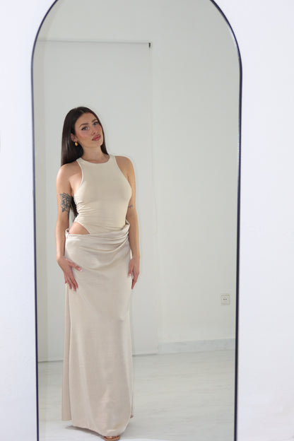 Vestido Aldair Beige