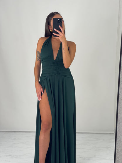 Vestido Opala Verde Garrafa