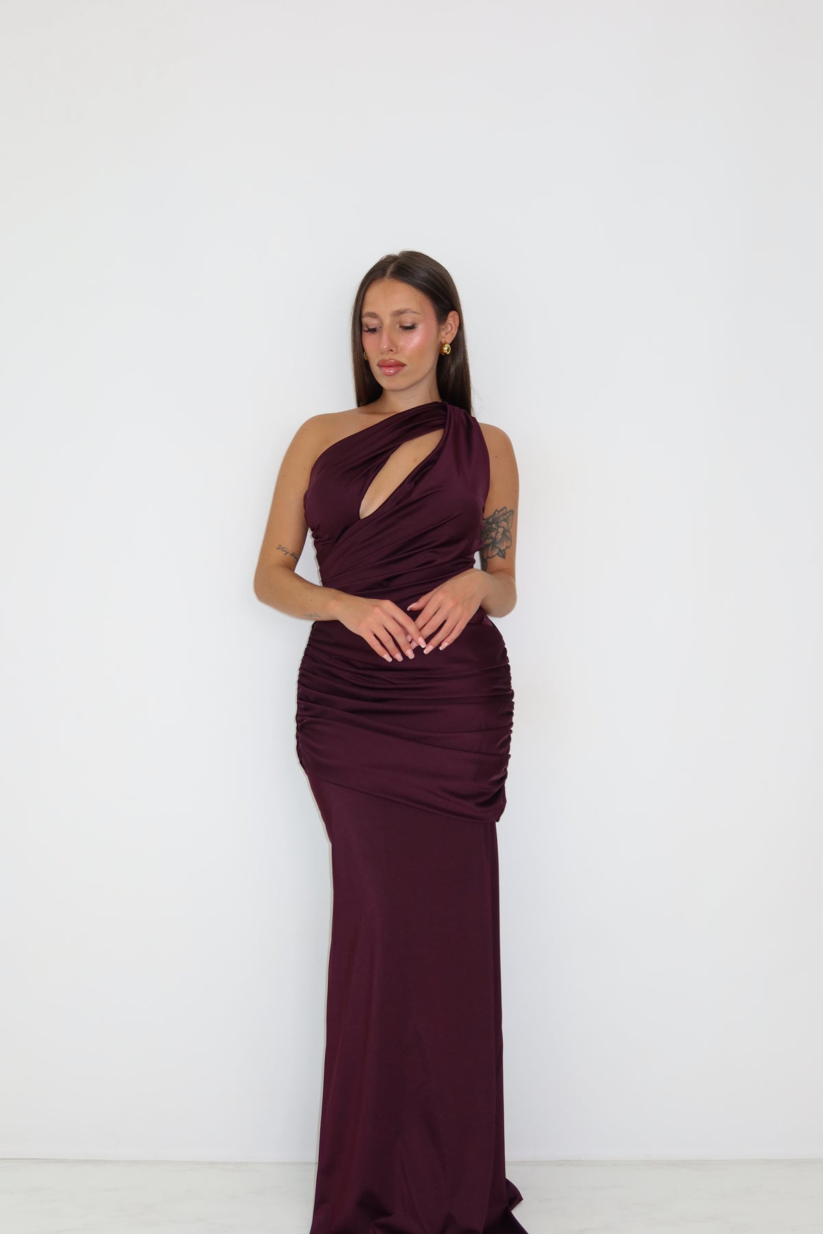 Vestido Zaina Berenjena