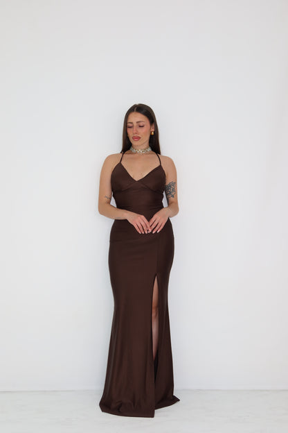 Vestido Kate Marrón