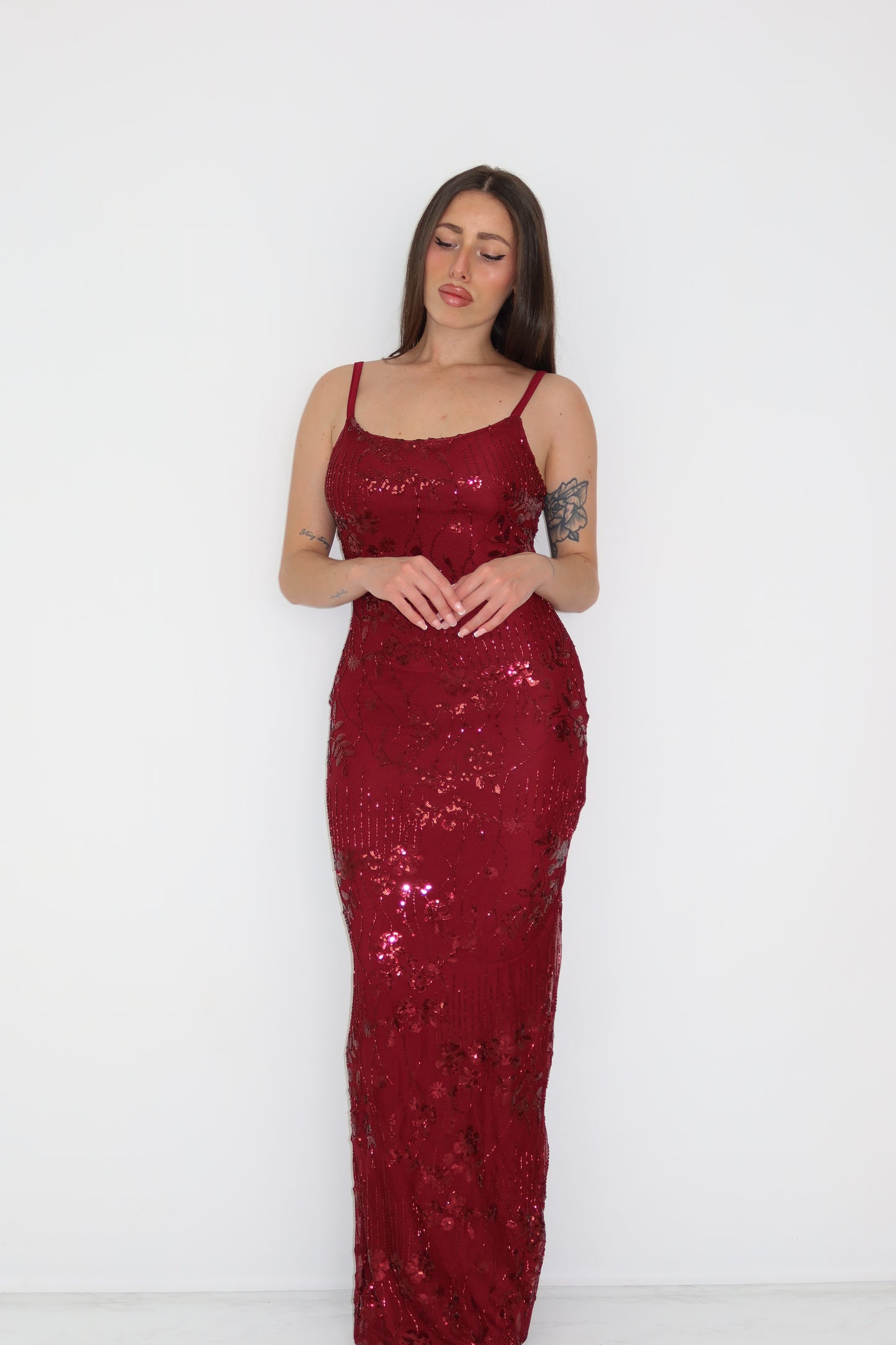 Vestido Galea Granate