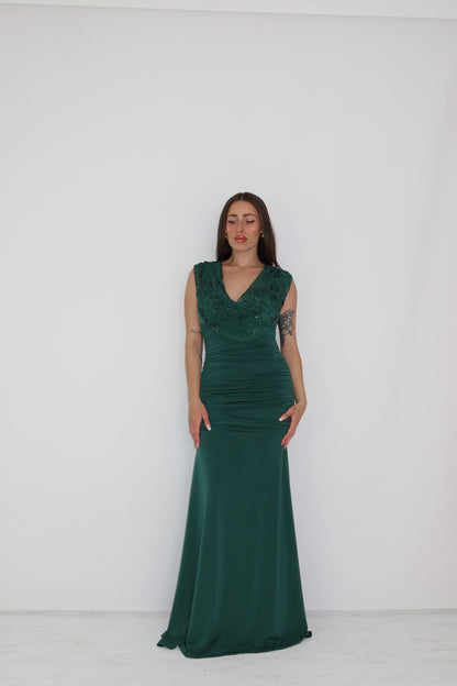 Vestido Iria Verde Botella