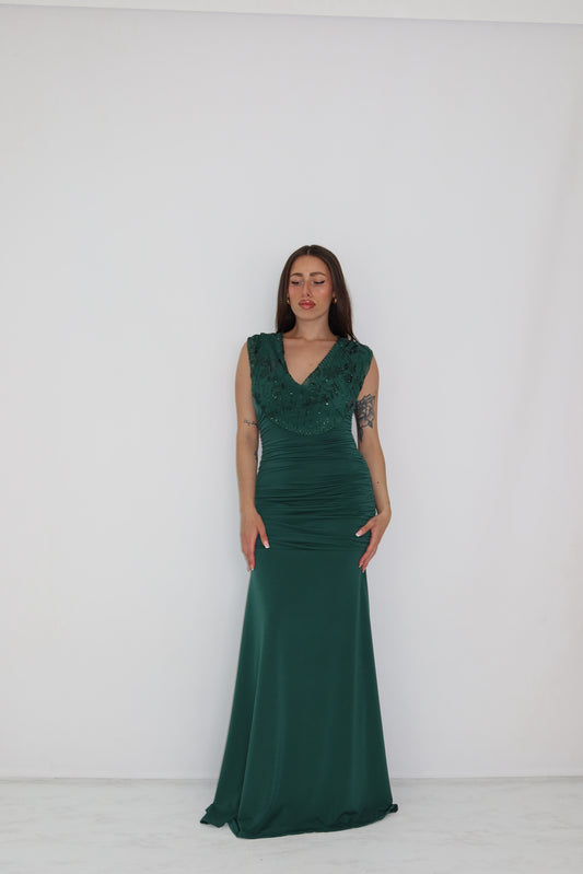 Vestido Iria Verde Botella