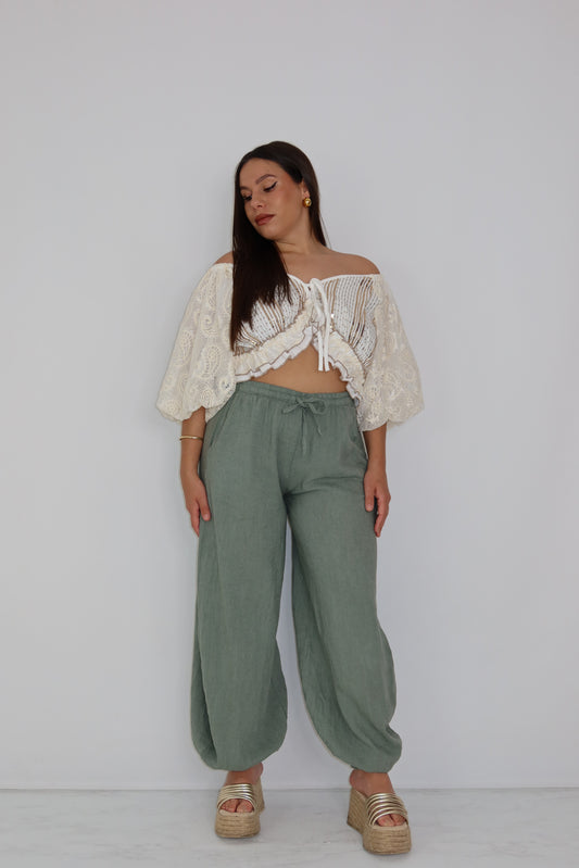 Pantalón Esenia Verde Kaki