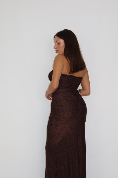 Vestido Leia Marrón