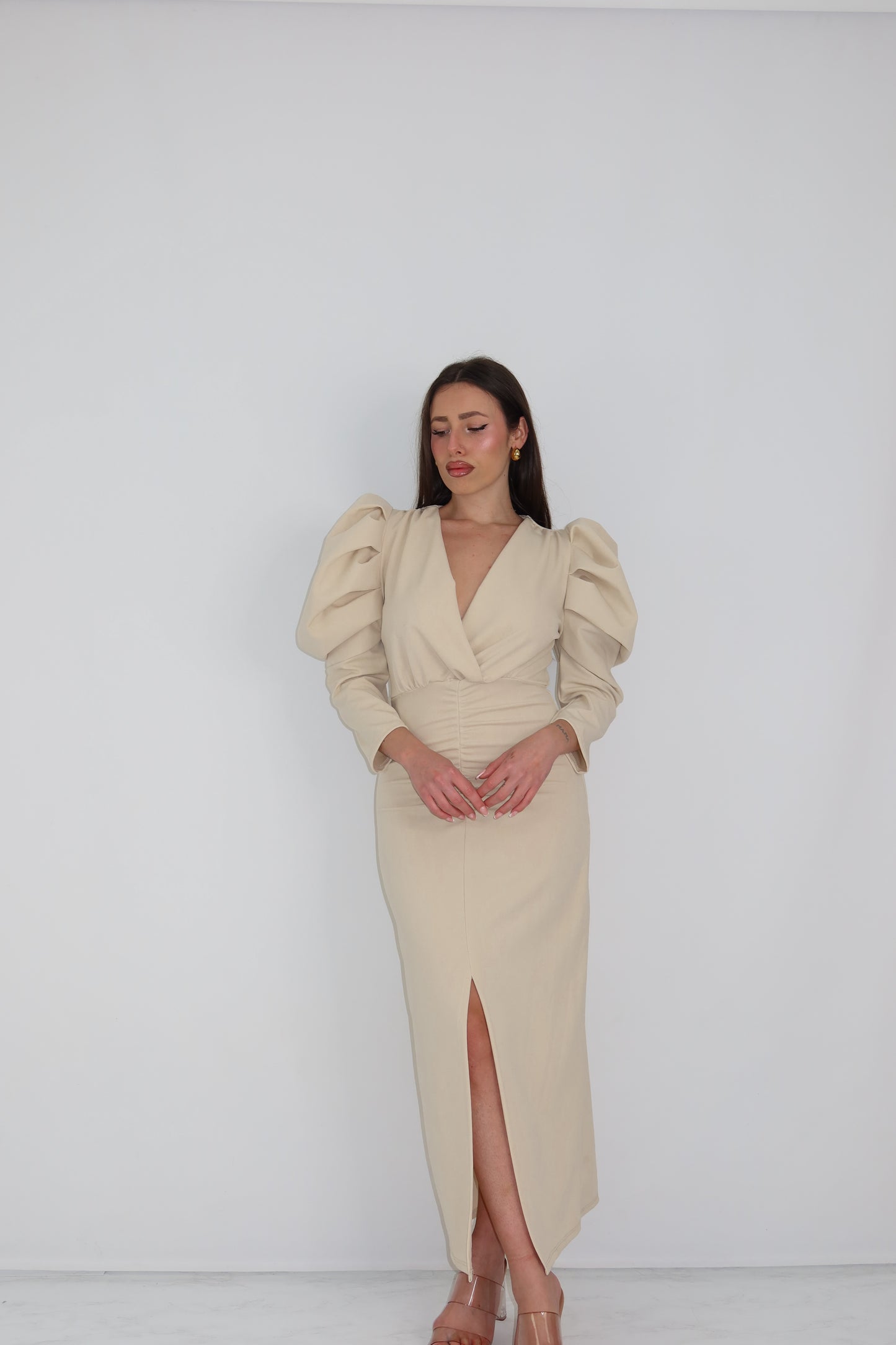 Vestido Martina Beige