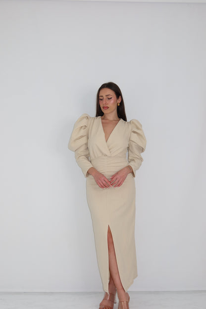 Vestido Martina Beige