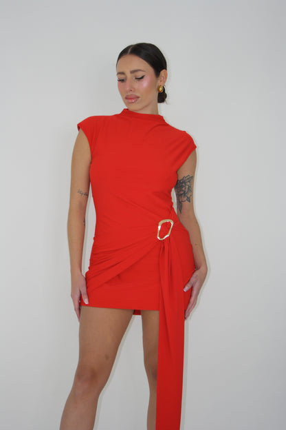 Vestido Leane Rojo