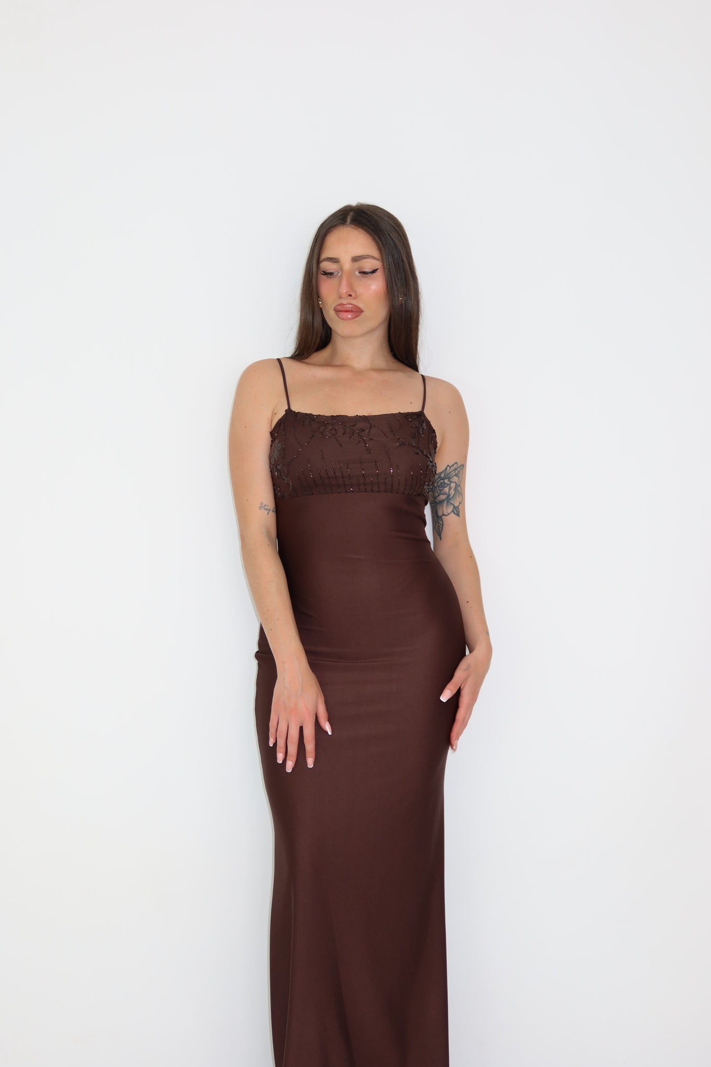 Vestido Tiana Marrón