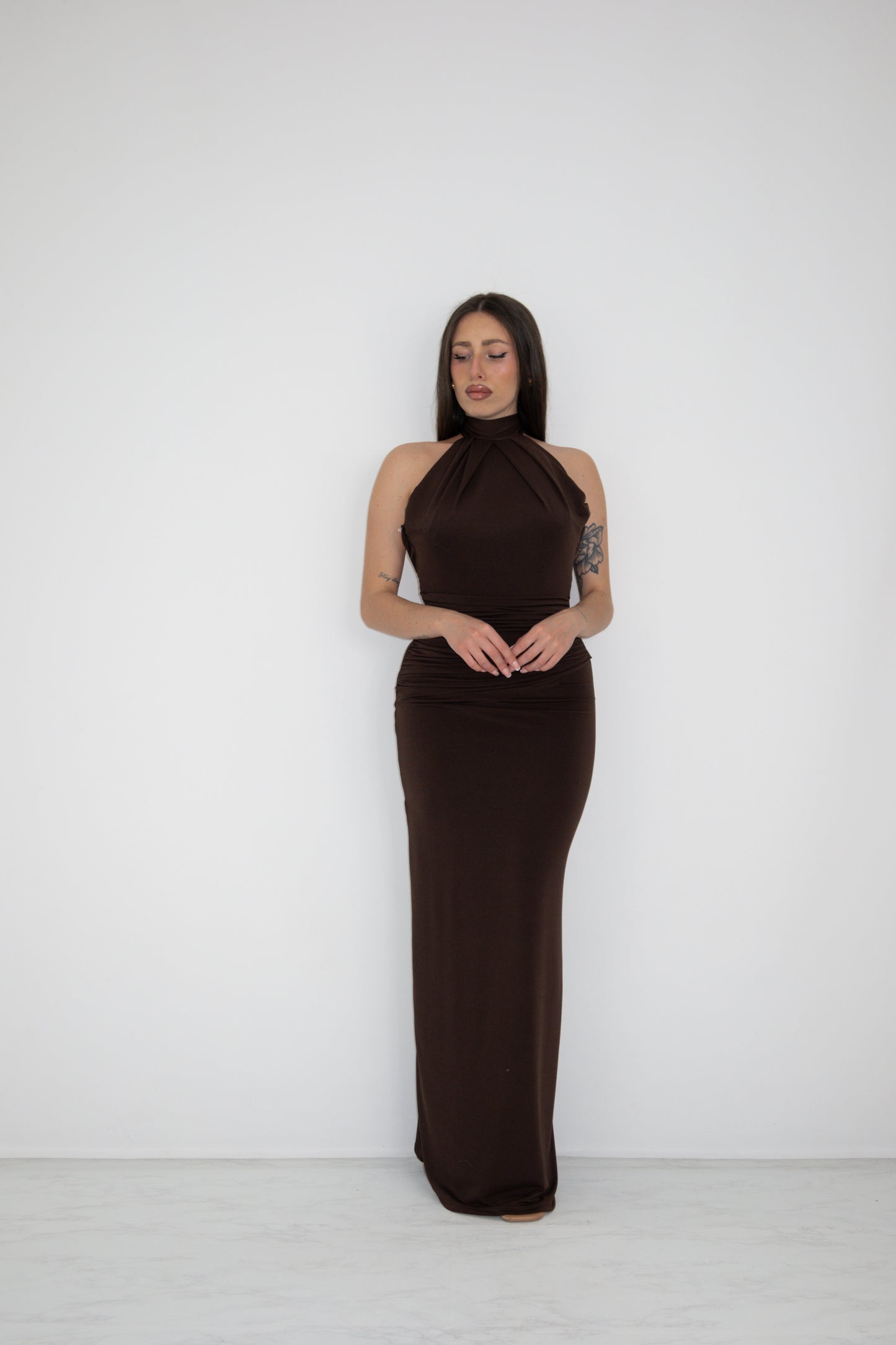 Vestido Alaia Marrón