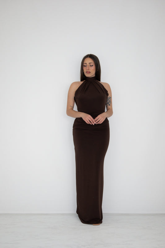 Vestido Alaia Marrón