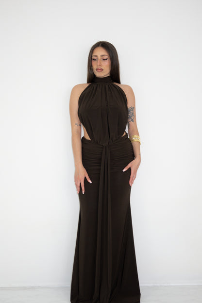 Vestido Gía Marrón