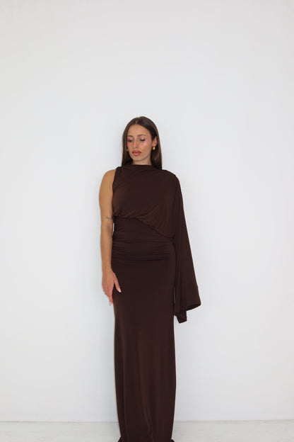 Vestido Luné Marrón