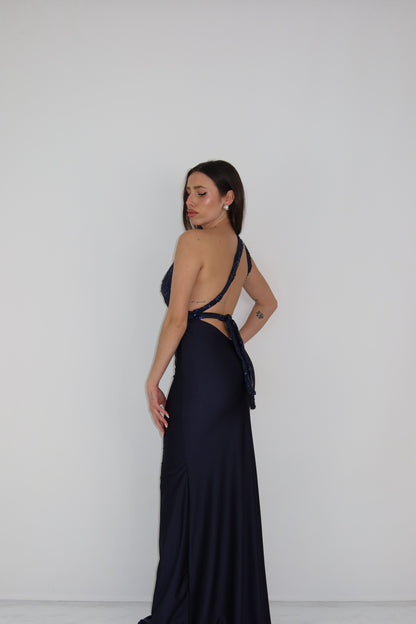 Vestido Promesa Azul Marino