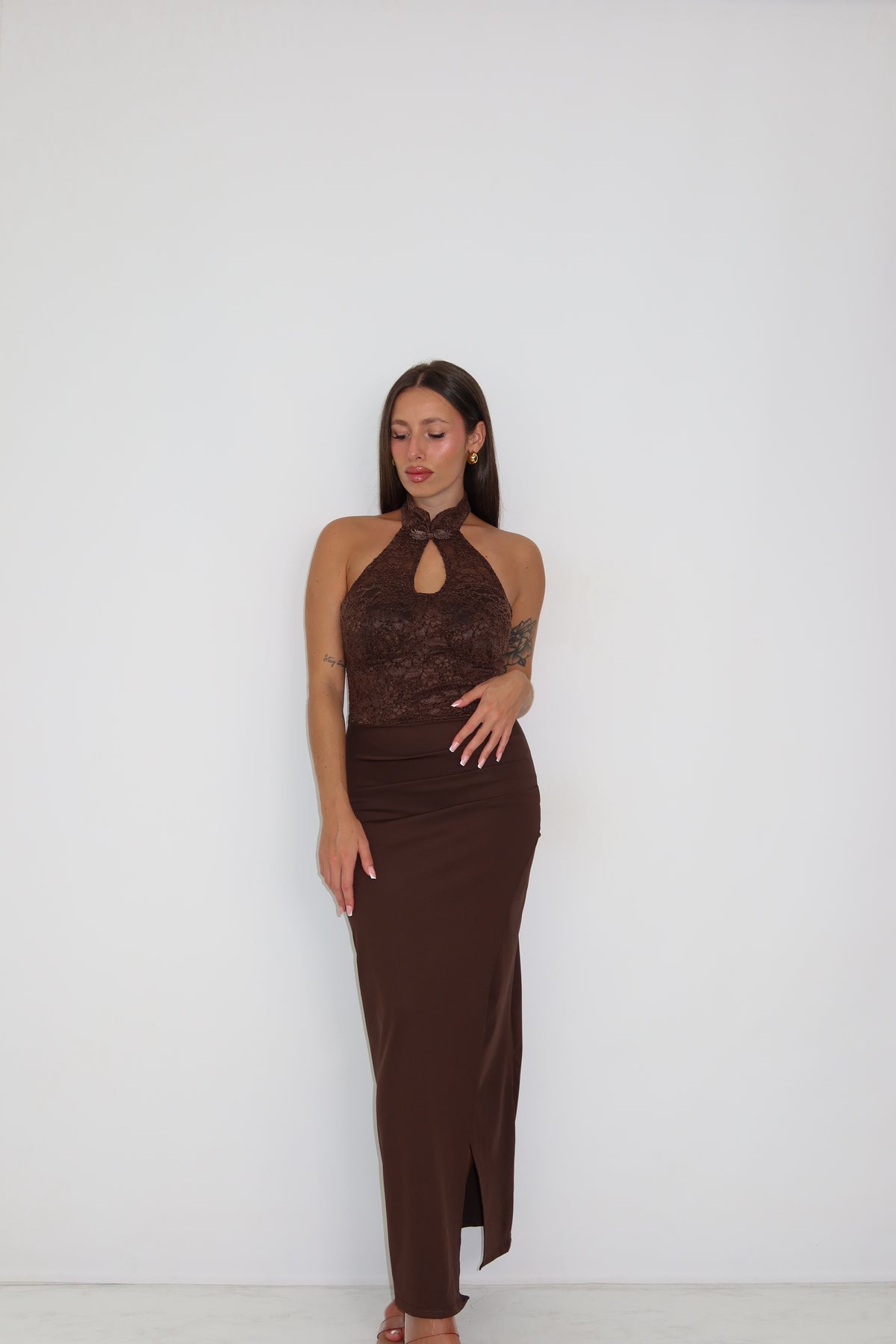 Vestido Seraya Marrón