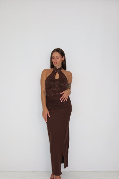 Vestido Seraya Marrón