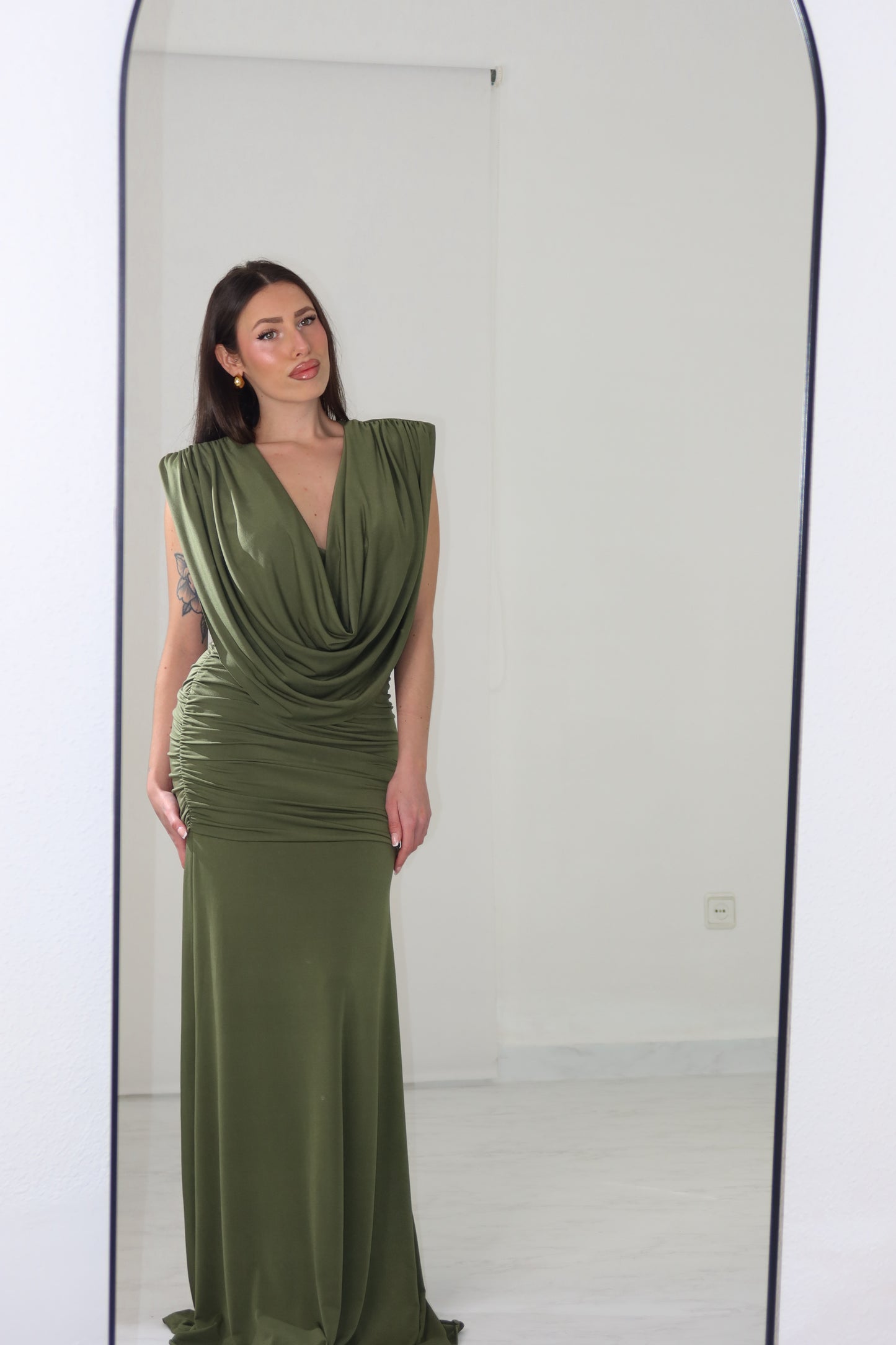 Vestido Victoria Verde Kaki