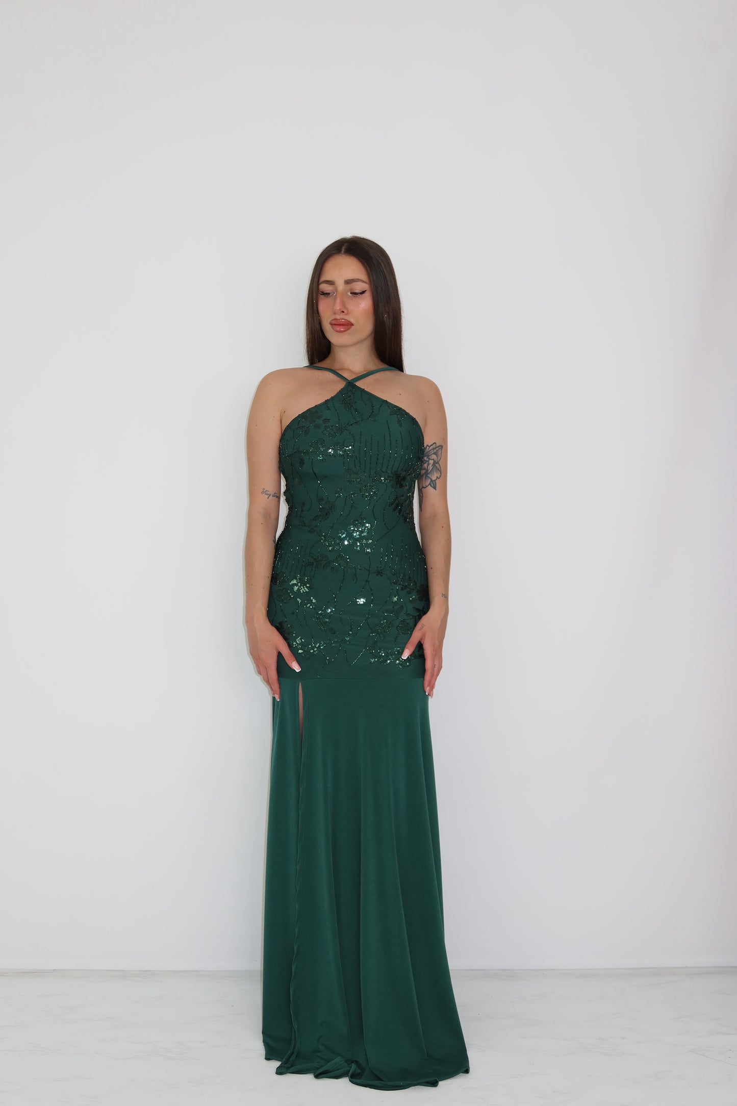 Vestido Naida Verde Botella