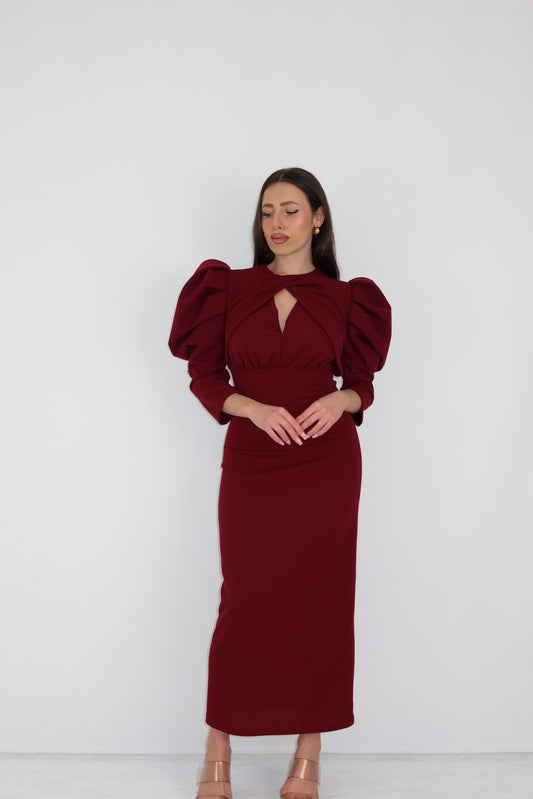 Vestido Arisbeth Granate