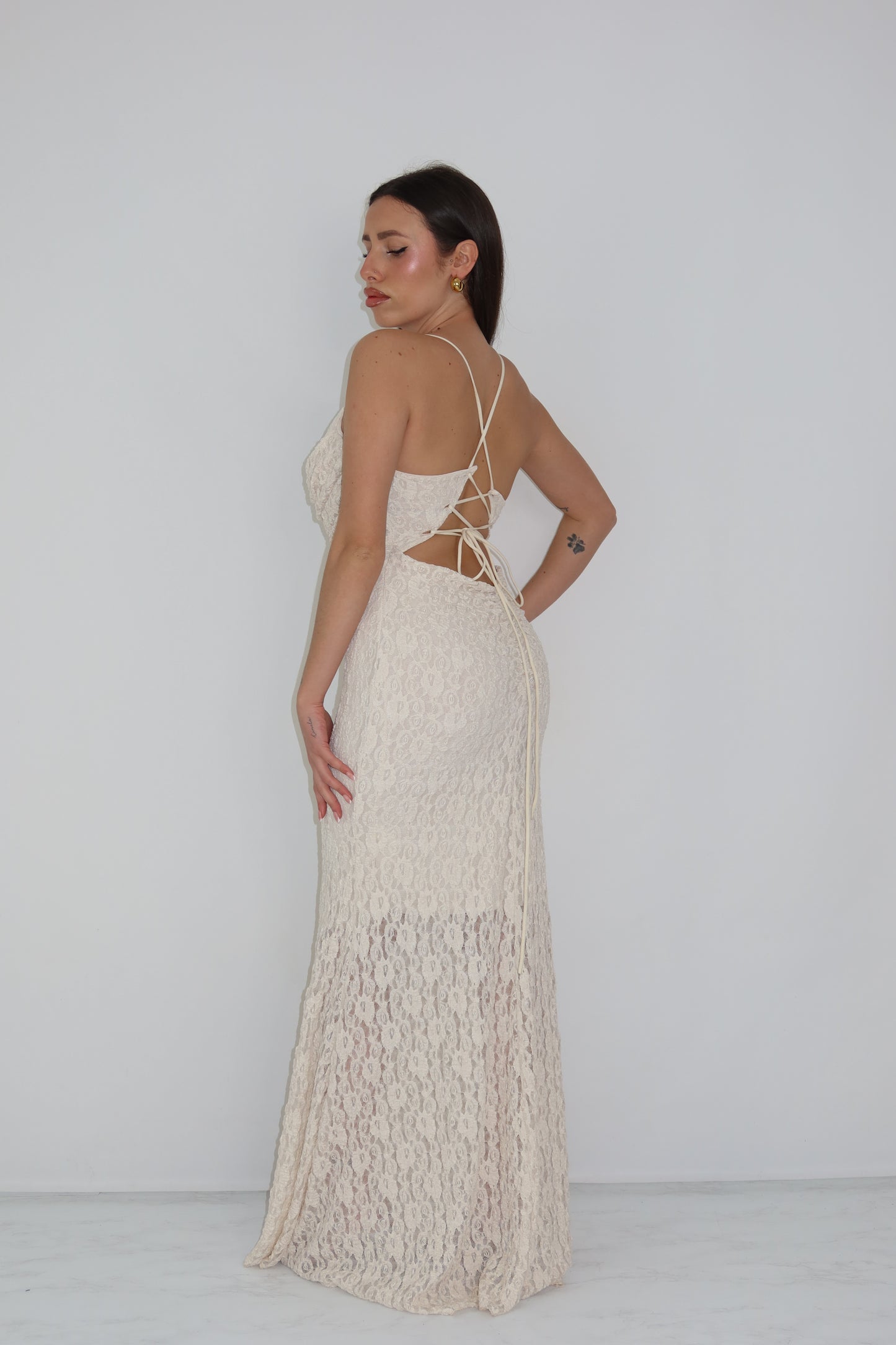 Vestido cru de Deli